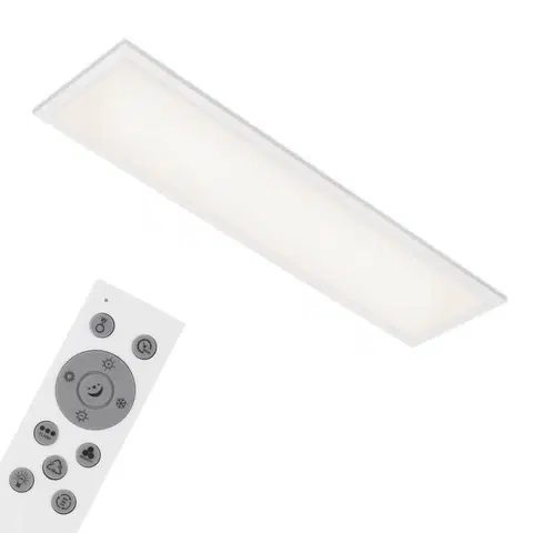 LED stropní svítidla BRILONER RGB CCT svítidlo LED panel, 100 cm, 24 W, bílé BRILO 7054-016