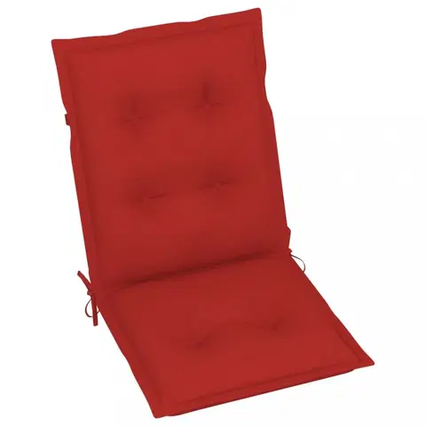 Sedáky Podušky na zahradní židle 6 ks Dekorhome Červená