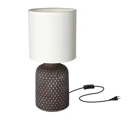 Lampy  Stolní lampa INER 1xE14/40W/230V hnědá 
