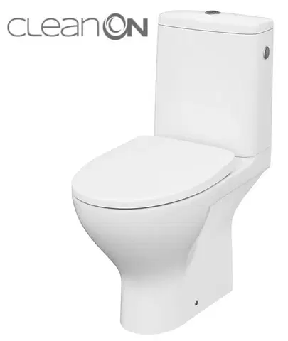 WC sedátka CERSANIT WC KOMBI MODUO 43 cm 674 010 3/5 CLEAN ON, SEDÁTKO SLIM WRAP DUROPLAST-SOFT CLOSE K116-036