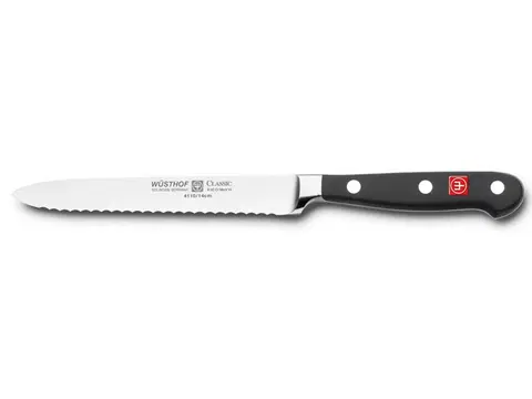 Nože na salám Nářezový nůž na uzeniny / salám Wüsthof CLASSIC 14 cm 4110