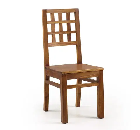 Luxusní jídelní židle Estila Designová dřevěná jídelní židle Star z masivu 100cm