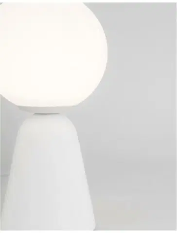 Designové stolní lampy NOVA LUCE stolní lampa ZERO bílá sádra a opálové sklo G9 1x5W 230V IP20 bez žárovky 9577011