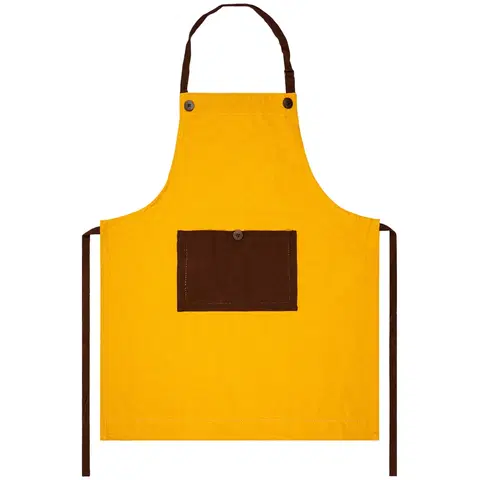 Zástěry Trade Concept Kuchyňská zástěra Heda žlutá, 70 x 85 cm