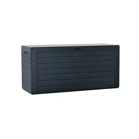 Úložné boxy Zahradní box Woodebox antracit, 280 l, 116 x 55 x 44 cm