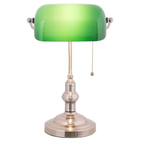Lampy Stolní bankovní lampa GreenBank - 27*17*41 cm E27/60W Clayre & Eef 5LL-5100