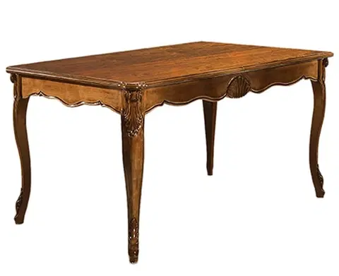 Designové a luxusní jídelní stoly Estila Luxusní rustikální jídelní stůl Pasiones obdélníkového tvaru z dřevěného masivu s vyřezávanou výzdobou 160cm