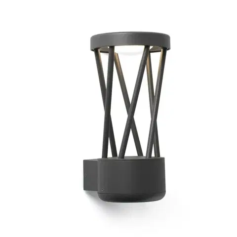 LED venkovní nástěnná svítidla FARO TWIST nástěnná lampa, tmavě šedá