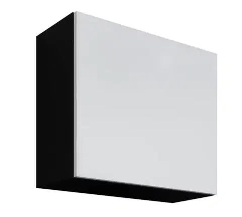 Vitríny Kvadrát skříňka VIGO plná 50 závěsná černobílá