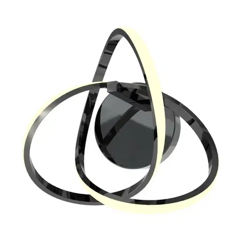 Designová nástěnná svítidla ZUMALINE MB9717-1-3BCN INDIGO nástěnné svítidlo černý chrom