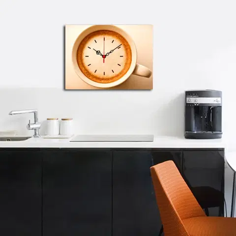 Hodiny Wallity Dekorativní nástěnné hodiny Cofei béžové
