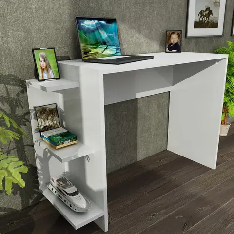 Kancelářské a psací stoly Psací stůl MARLINDA bílá
