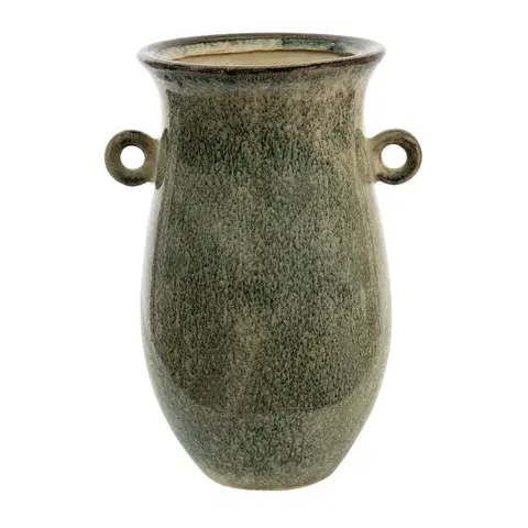 Dekorativní vázy Zelená dekorační váza s oušky Mion- 18*14*26 cm Clayre & Eef 6CE1405