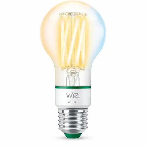 Žárovky Philips WiZ LED filament žárovka E27 A60 4,3W 2700-4000K, stmívatelná