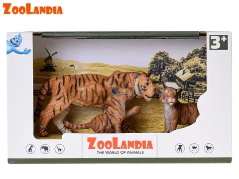 Hračky MIKRO TRADING - Zoolandia tygřice s mláďaty v krabičce