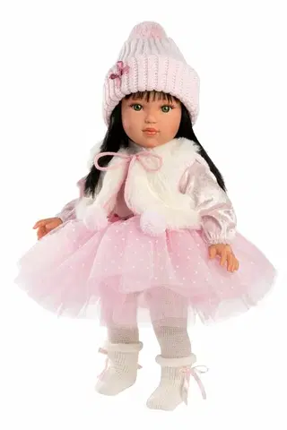 Hračky panenky LLORENS - 54043 GRETA - realistická panenka s měkkým látkovým tělem - 40 cm