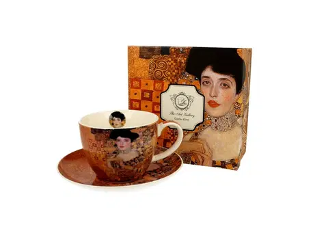 Hrnky a šálky PROHOME - Hrnek s podšálkem 450ml ADELE BLOCH-BAUER I od Gustava Klimta