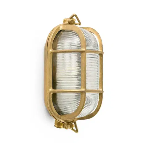 Rustikální venkovní nástěnná svítidla FARO CABO mosazná nástěnná lampa
