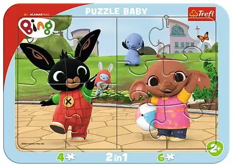 Hračky puzzle TREFL - Baby puzzle s rámečkem - Bing