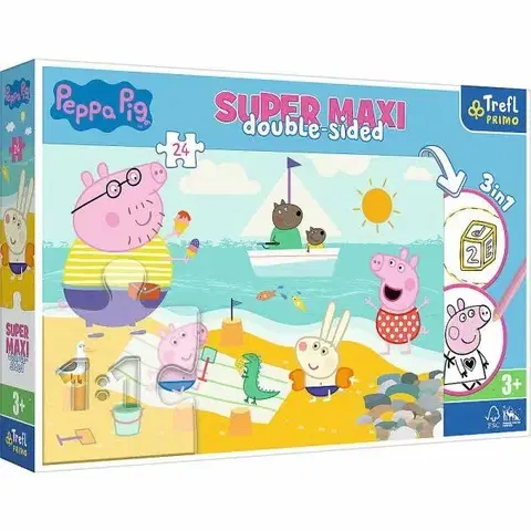 Hračky puzzle TREFL - Puzzle 24 SUPER MAXI - Peppa Pig