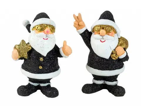 Vánoční dekorace PROHOME - Santa 7,5cm s brýlemi různé motivy