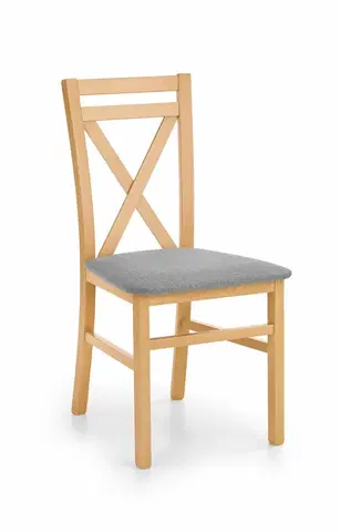 Židle Dřevěná židle DARIUSZ Halmar Dub medový