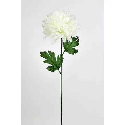 Květiny Umělá květina Chrysantéma 50 cm, bílá