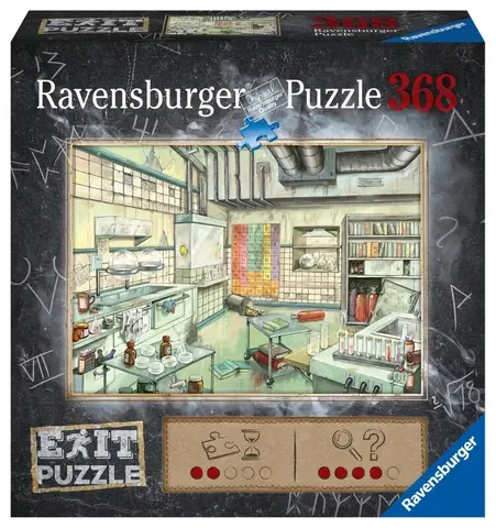 Hračky puzzle RAVENSBURGER - Exit Puzzle: Laboratoř 368 Dílků