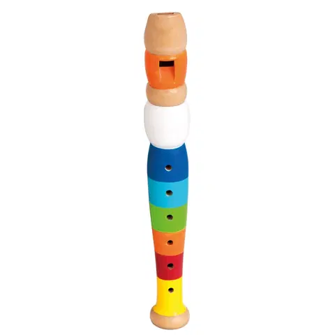 Dětské hudební hračky a nástroje Bino Flétna (barevná)