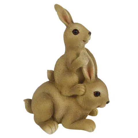 Velikonoční dekorace Velikonoční dekorace králíčků - 10*6*12 cm Clayre & Eef 6PR3282