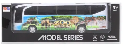 Hračky LAMPS - Autobus Safari kovový na baterie