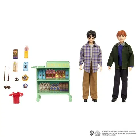 Hračky panenky MATTEL - Harry Potter panenky Harry a Ron na cestě expresem do bradavic