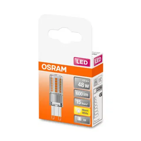 LED žárovky OSRAM OSRAM LED kolíková žárovka G9 4,8W 2 700K čirá
