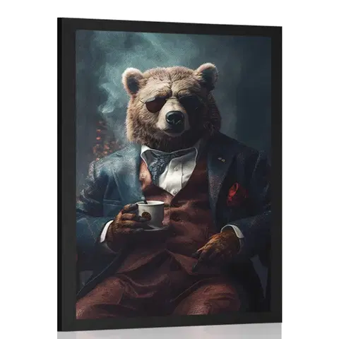 Zvířecí gangsteři Plakát zvířecí gangster medvěd