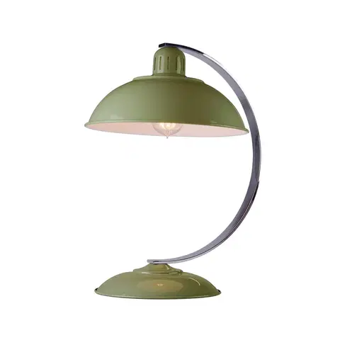 Stolní lampy kancelářské Elstead Stolní lampa Franklin v retro stylu, zelená