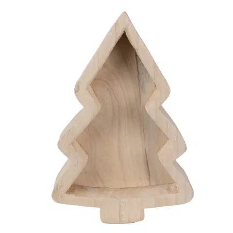 Mísy a misky Servírovací dekorativní mísa/talíř ve tvaru stromku - 33*23*6 cm Clayre & Eef 6H2132