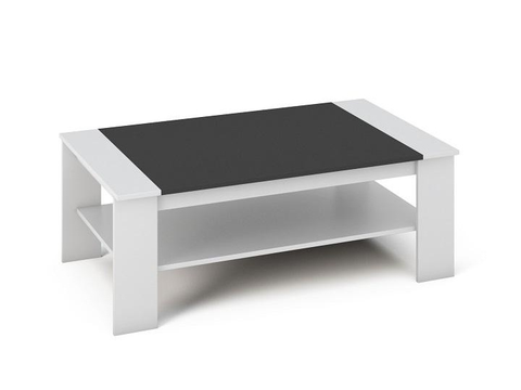 Konferenční stolky TAYANDU konferenční stolek, bílá/černá