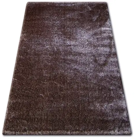 Koberce a koberečky Dywany Lusczow Kusový koberec SHAGGY VERONA MIKE hnědý, velikost 80x150