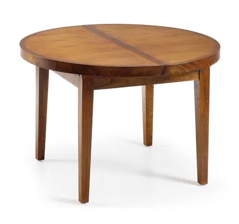 Designové a luxusní jídelní stoly Estila Kulatý rozkládací jídelní stůl Star ze dřeva rozkládací 170cm