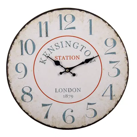 Hodiny Nástěnné hodiny Kensington - Ø 34*1 cm / 1*AA Clayre & Eef 6KL0735