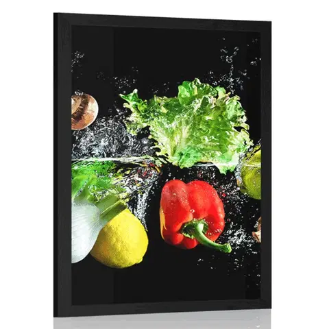 S kuchyňským motivem Plakát ovoce a zelenina