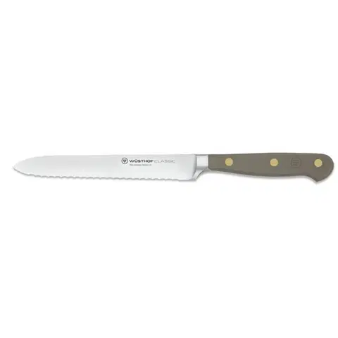 Kuchyňské nože Nůž na uzeniny Wüsthof CLASSIC Colour - Velvet Oyster 14 cm