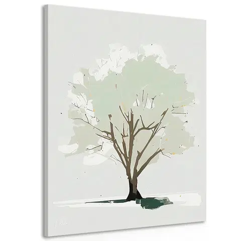 Obrazy stromy a listy Obraz strom s nádechem minimalismu