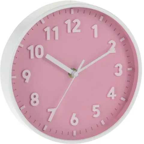 Hodiny Nástěnné hodiny Silvia růžová, 20 cm