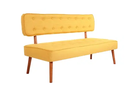 Pohovky a gauče Pohovka dvoumístná WESTWOOD LOVESEAT žlutá