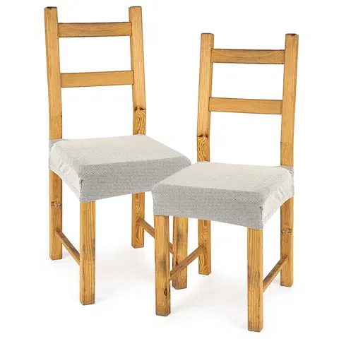 Doplňky do ložnice 4Home Multielastický potah na sedák na židli Comfort smetanová, 40 - 50 cm, sada 2 ks