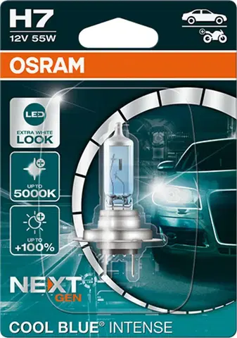 Autožárovky OSRAM H7 64210CBN-01B COOL BLUE INTENSE Next Gen, 55W, 12V, PX26d blistr