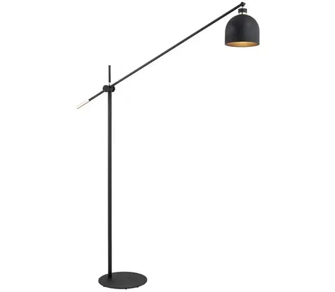 Lampy Argon Argon 4735 - Stojací lampa DETROIT 1xE27/15W/230V černá 