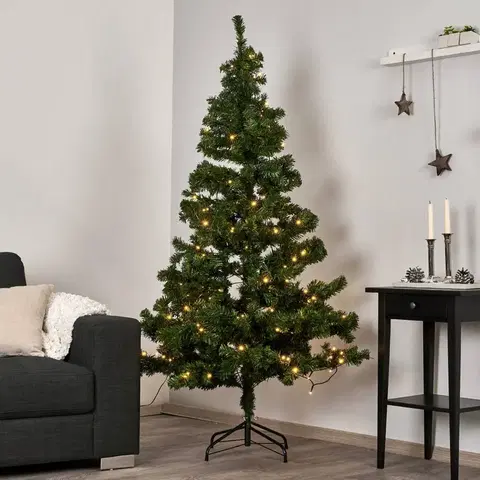 Umělý vánoční stromek STAR TRADING Světelný LED strom Ottawa venkovní 1,5m 110 LED