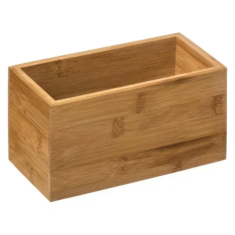 Úložné boxy DekorStyle Bambusový úložný box PUDY hnědý